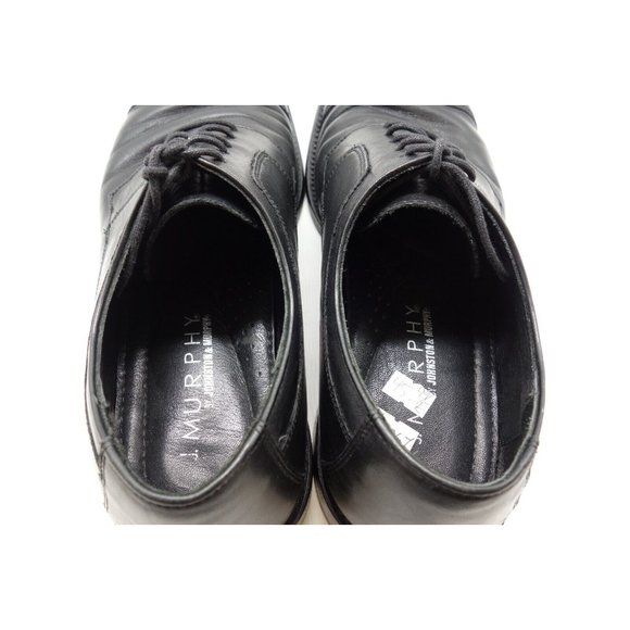 Johnston J Murphy Black Leather Cap Toe Lace Up Oxfords Shoes Men\'s 11 M main image 9
